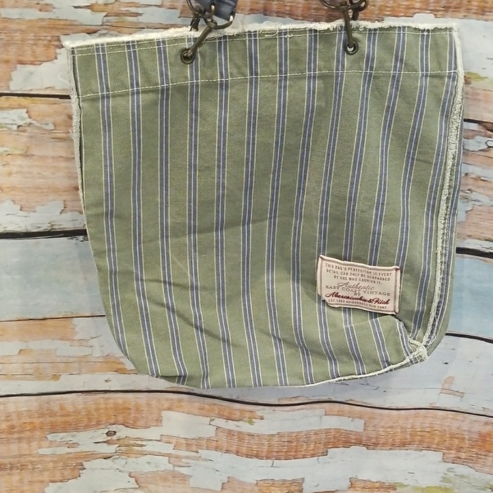 Like New Abercrombie/ Fitch Green/Blue Slouch Bag! - Picture 3 of 6